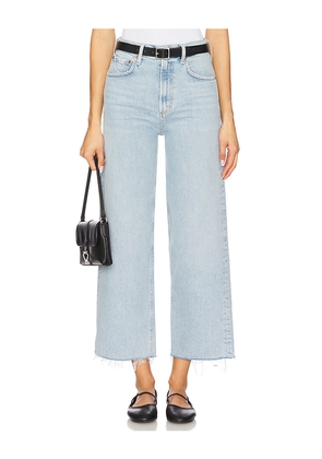 AGOLDE Ren High Rise Wide Leg Jeans in Blue. Size 32. Also in 31, 34.
