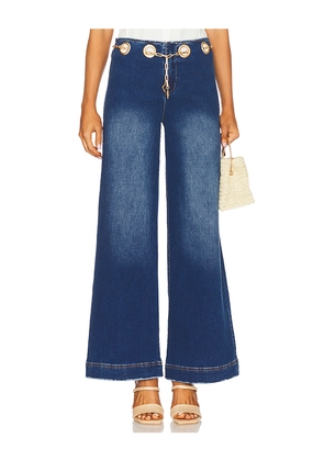 Cult Gaia Sydney Pant in Blue. Size 26. Also in 28, 30.