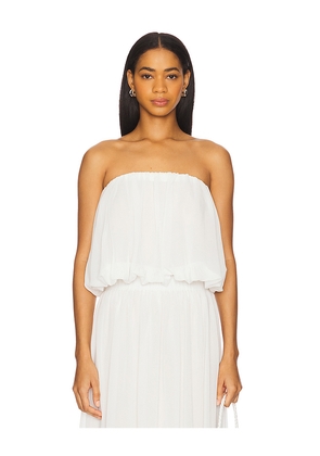 Bardot Lissett Soft Balloon Top in White. Size 12. Also in 10, 6, 8.