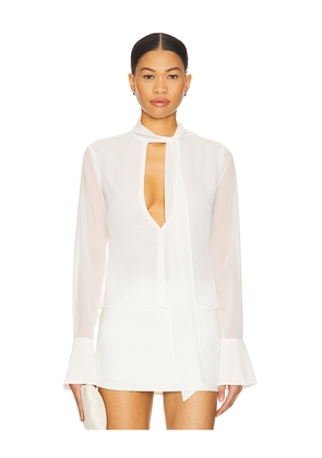 ALL THE WAYS Pennie Top in White. Size M. Also in L, S, XL, XS, XXS.