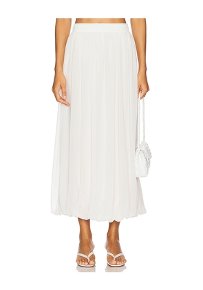 Bardot Corina Chiffon Maxi Skirt in White. Size 6. Also in 8, 10.