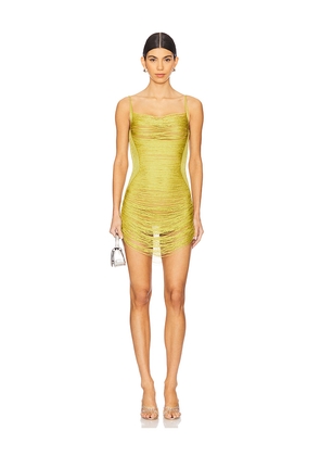 THE ATTICO Mini Dress in Green. Size 36. Also in 38.