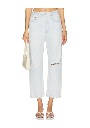 AGOLDE 90's Crop Loose Straight Jeans in Blue. Size 27. Also in 26, 33.