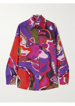 PUCCI - Printed Silk Shirt - Multi - x small,small,medium,large
