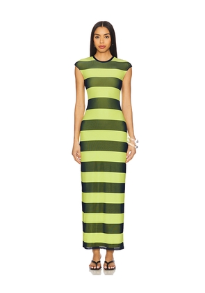 AFRM Cody Dress in Green,Navy. Size XS. Also in 3X, XXS.