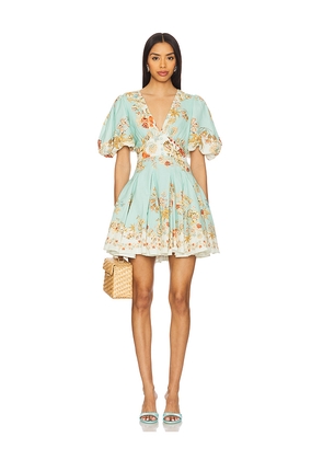 HEMANT AND NANDITA Short Dress in Blue. Size XL. Also in L.