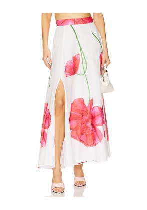Charo Ruiz Ibiza Ventine Long Skirt in White. Size XS. Also in M.