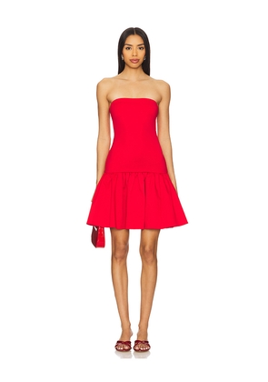 Alice + Olivia Oriana Mini Dress in Red. Size 10. Also in 6.