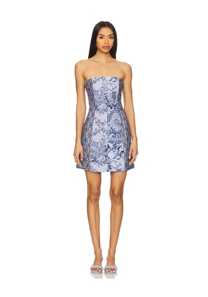 Alice + Olivia Violet Mini Dress in Blue. Size 10. Also in 0.