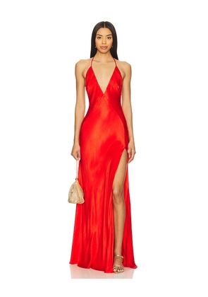 Bardot Yve Halter Dress in Red. Size 10. Also in 12, 6, 8.