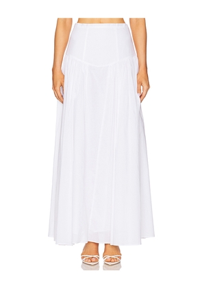 Bardot Amorette Maxi Skirt in White. Size 12. Also in 10.