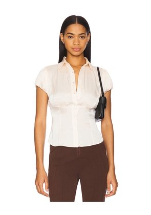 GUIZIO Liana Top in Ivory. Size M. Also in XXS, XS, S, L.