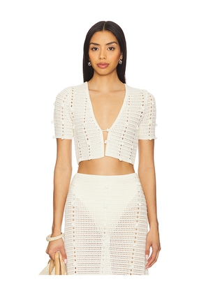 DEVON WINDSOR Hada Top in Cream. Size XL. Also in L.