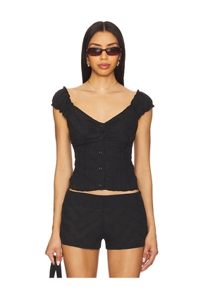 Bella Venice The Stephanie Top in Black. Size M. Also in L, S, XL, XS.