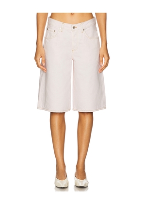 AGOLDE Baggy V Short in Blush. Size 28. Also in 27, 30, 31, 32, 33.