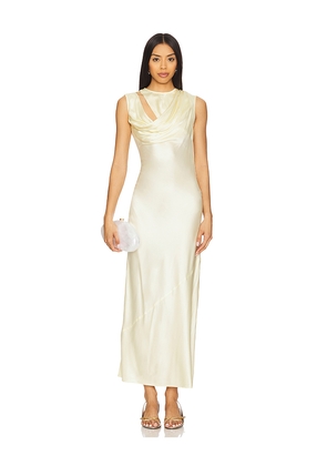 Camila Coelho Enza Maxi Dress in Lemon. Size M. Also in L, S, XS, XXS.