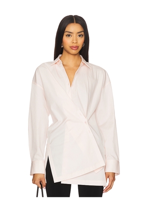 EAVES Lo Reworked Shirt in Blush. Size S. Also in XS.