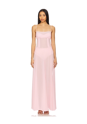 Camila Coelho Dia Maxi Dress in Pink. Size S. Also in M, XL.