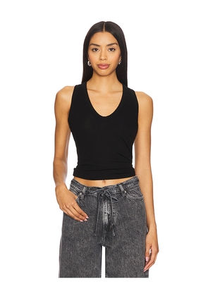COTTON CITIZEN Verona U Neck Tank Top in Black. Size XS. Also in M.