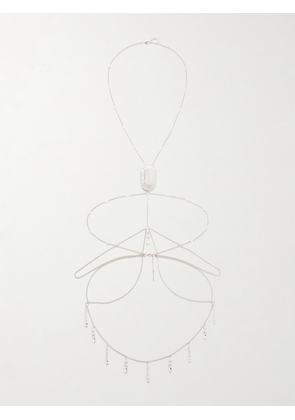 RABANNE - Silver-tone Crystal Body Chain - One size