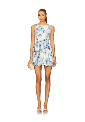 Azeeza Ananya Mini Dress in Blue. Size S. Also in M, XS.