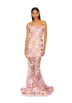 Bronx and Banco Jasmine Gown in Pink. Size L. Also in M, S, XL, XS.