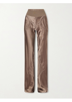 Rick Owens - Bias Satin Flared Pants - Gray - IT38,IT40,IT42,IT44,IT46,IT48