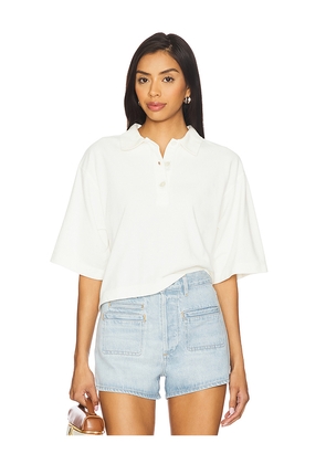 Citizens of Humanity Lowen Polo Shirt in White. Size M. Also in L, XL, XS.