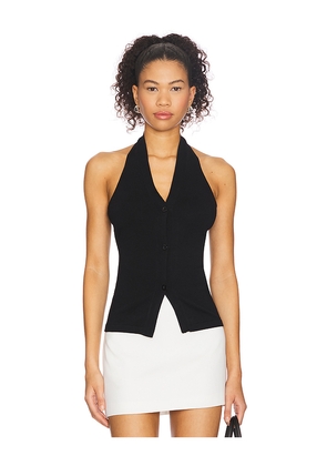 ALL THE WAYS Alba Top in Black. Size M. Also in L, S, XS.