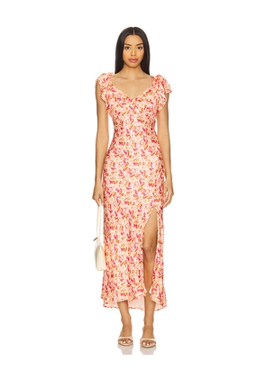 ASTR the Label Maisy Dress in Fuchsia,Orange. Size M. Also in L, S, XS.