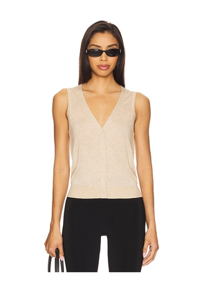 EAVES Dene Vest in Beige. Size M. Also in L, XL.