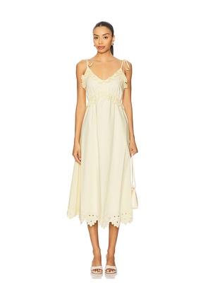 ASTR the Label Lissette Dress in Lemon. Size M. Also in L, S, XL.