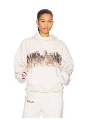 Darlin Wild Hoodie in Cream. Size M. Also in S, XS.