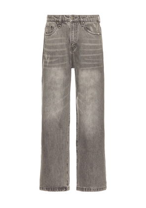 DRMERS CLUB Heart Pocket Jeans in Grey. Size 36. Also in 34, 38.