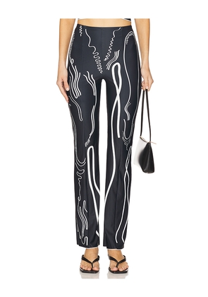 Di Petsa Venus Shell Lycra Trousers in Black. Size M. Also in S, L.