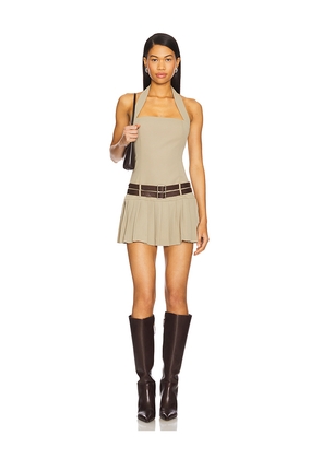 Camila Coelho Jila Mini Dress in Sage. Size M. Also in XXS, S, L, XL.