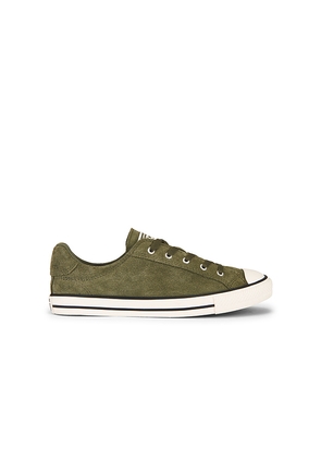 Converse Chuck Taylor All Star Dainty Suede Sneaker in Olive. Size 8.5. Also in 10, 9.5.