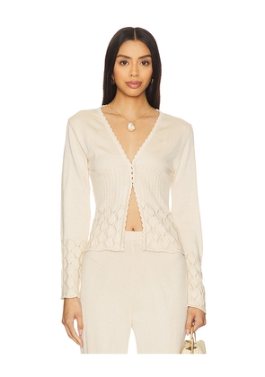 Agua Bendita x REVOLVE Gia Cardigan in Beige. Size M. Also in XS, L, XL.
