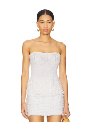 Casona La Llanera Top in Ivory. Size S/M. Also in M/L, XS/S.