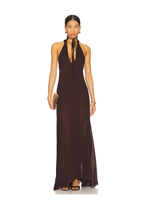 Casona La Apanada Dress in Chocolate. Size S/M. Also in M/L, XS/S.