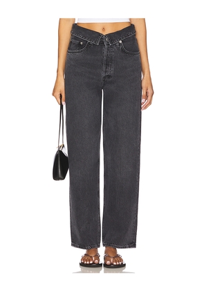 AGOLDE Echo Taper Jeans in Black. Size 26. Also in 25, 27, 28, 29, 30.