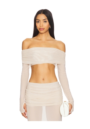 Bananhot Lena Shirt in Cream. Size M. Also in L, XL.