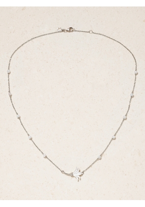 L’Atelier Nawbar - Psychedeliah 18-karat White Gold, Diamond And Mother-of-pearl Necklace - One size