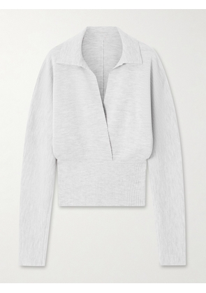 Lanvin - Convertible Wool-blend Sweater - Gray - xx small,x small,small,medium,large