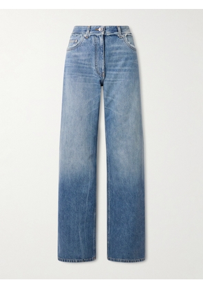 Versace - Distressed Mid-rise Straight-leg Jeans - Blue - 25,26,27,28,29,30,31,33