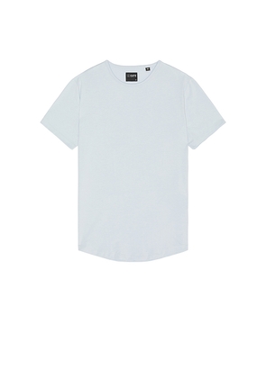 Cuts AO Curve Hem Tee in Baby Blue. Size S. Also in XL/1X.