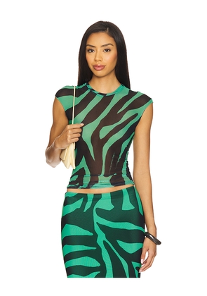 AFRM Nina Top in Green. Size 3X. Also in 1X, L, M, S, XL, XS, XXL, XXS.