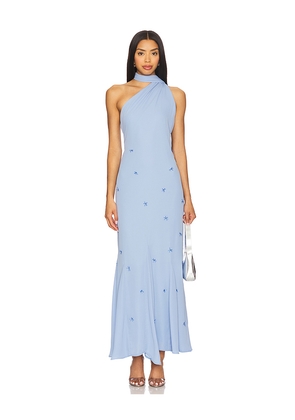 Baobab Ari Maxi Dress in Baby Blue. Size M. Also in L, S, XL, XS.