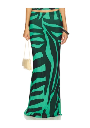 AFRM Tegan Skirt in Green. Size 2X. Also in S, XXS, XS, L, XXL, 1X, 3X.