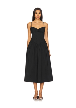 Camila Coelho Moroccan Midi Dress in Black. Size M. Also in XS, S.